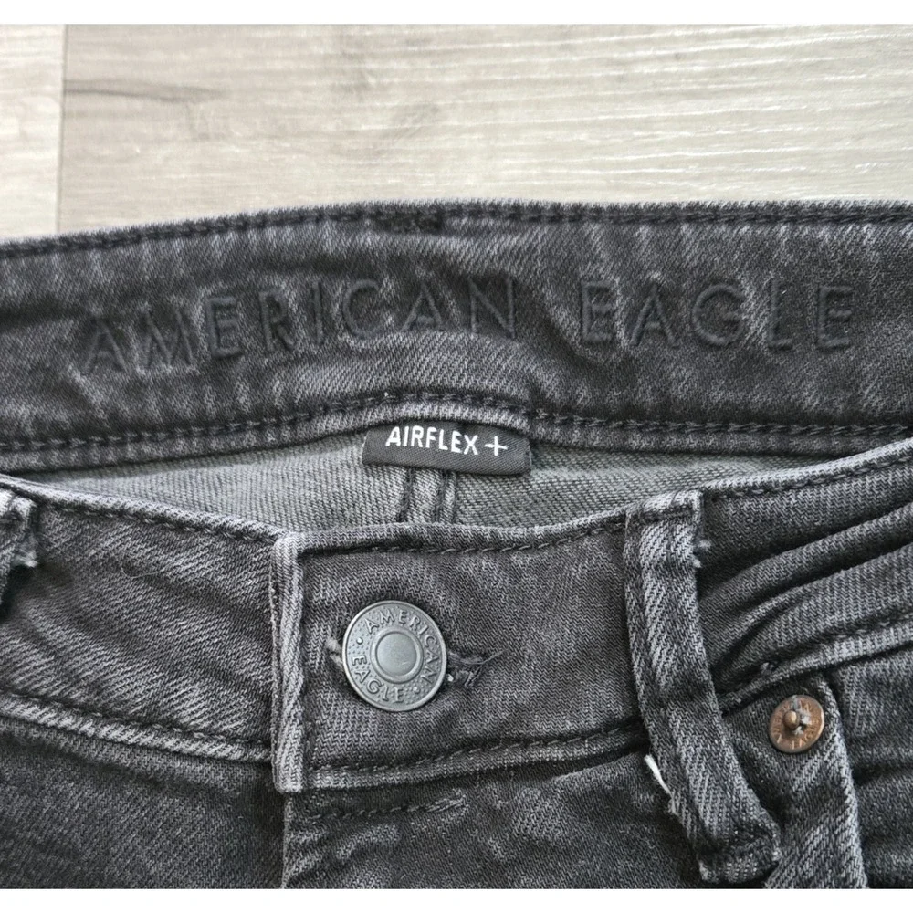 American Eagle Jeans Mens Size 32x34 Black Airflex Plus Stretch Athletic Fit